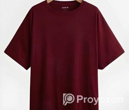 Premium Cotton Drop Shoulder Solid Tshirt