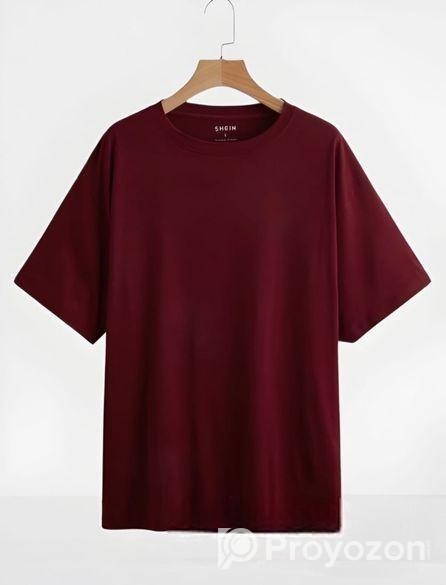 Premium Cotton Drop Shoulder Solid Tshirt