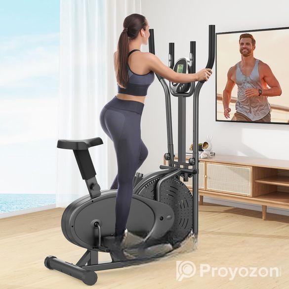 3 in 1 cross trainer exercise gym cycle