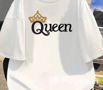 Ladies Premium Full Cotton Half Sleeve T-shirt – D