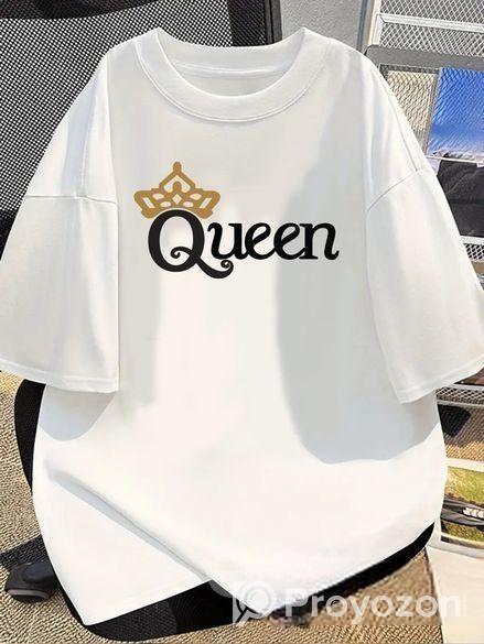 Ladies Premium Full Cotton Half Sleeve T-shirt – D