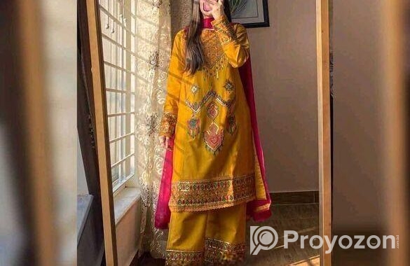 Sequence Embroidery Three Piece