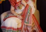 Semi Mosline Silk Saree with Blouse Pieces