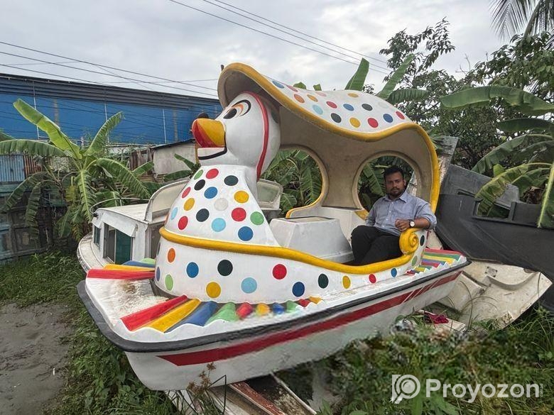 FRP MICKY MOUSE PADDLE BOAT