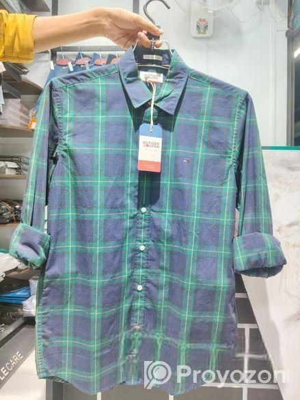 এক্সপোর্ট ব্র্যান্ড HILFIGER DENIM এর চ্যাক শার্ট