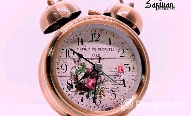 Table Clock Metals Body