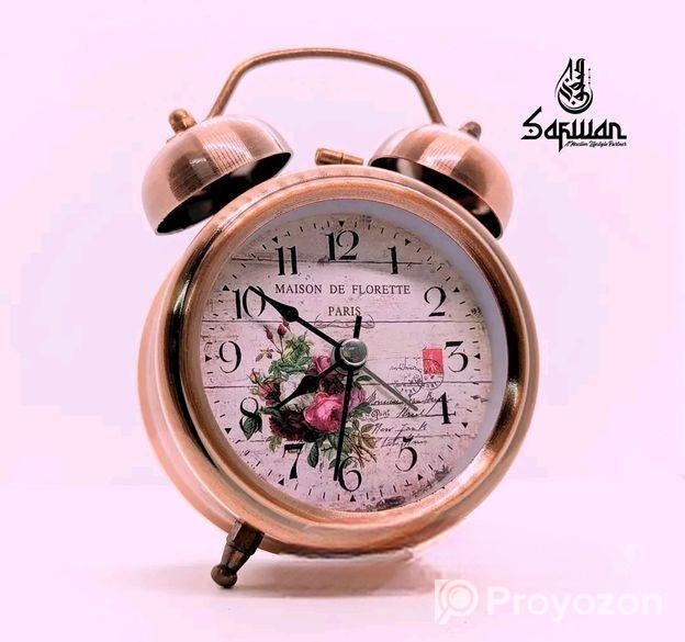 Table Clock Metals Body