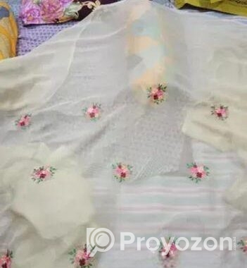Chiffon embroidery saree