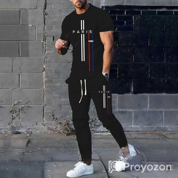 Mas T-shirt & Full Pant Set