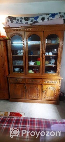 সেগুন কাঠের শোকেস