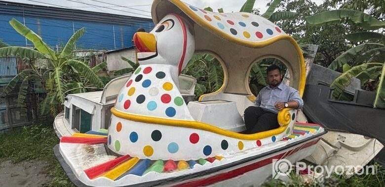 FRP MICKY MOUSE PADDLE BOAT