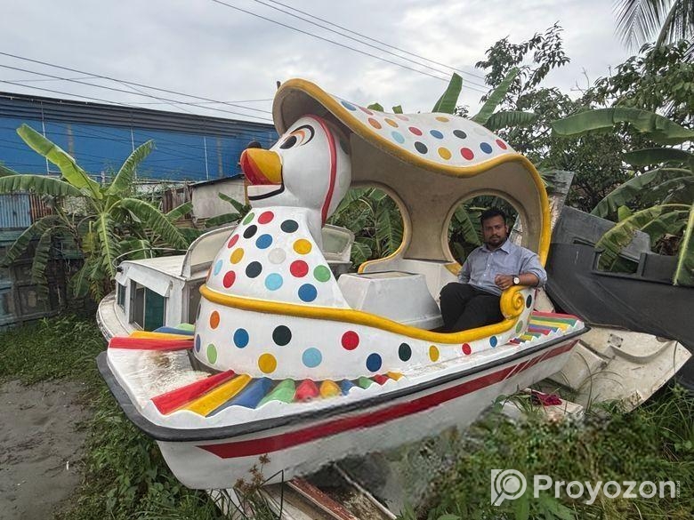 FRP MICKY MOUSE PADDLE BOAT