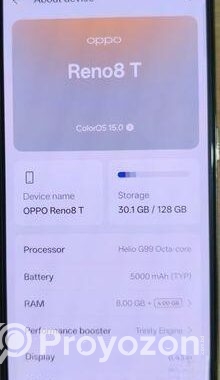 OPPO Reno 8T Fresh Condition (Used)