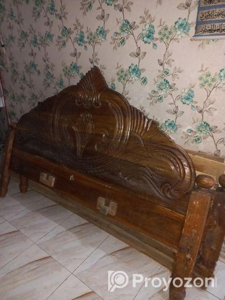 খাট ৬/৭ ফিট কড়ই কাঠ