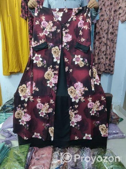 মেয়েদের সুন্দর মানের চেরি বোরকা