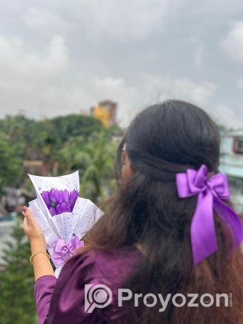 Tulip Flower Bouquet| Made with Ribbon