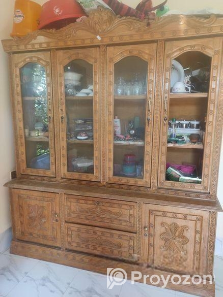 খাট এবং ৪ পাটের বড় দেয়াল সোকেজ