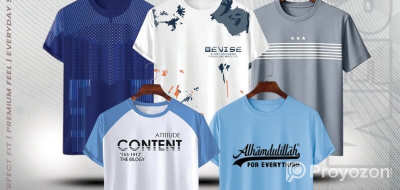 Stylish/Comfortable sports T-Shirt 5 pcs Combo