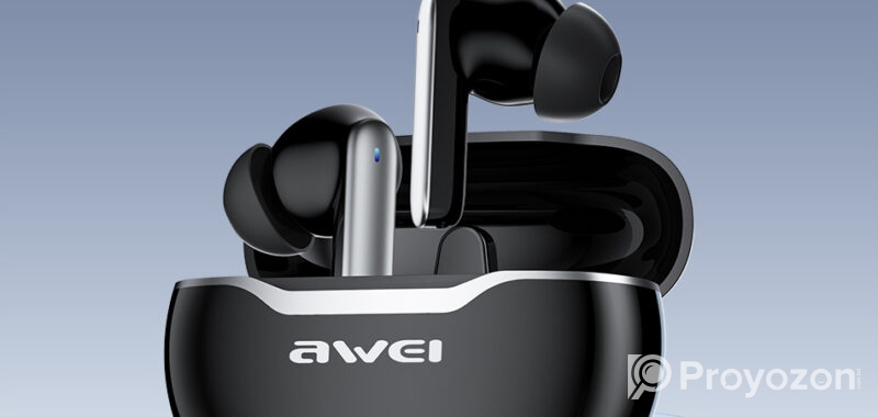 Awei T50 Wireless Headphones Bluetooth 5.3 Earbuds With Mic