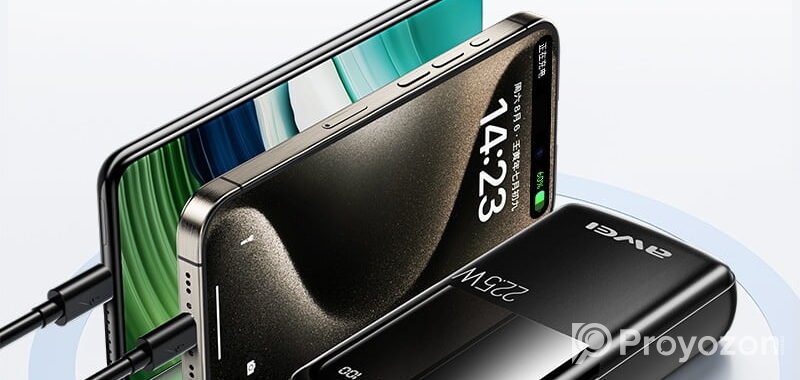 Awei P13K 22.5W PD Fast Charging Power Bank – ২০০০০mAh