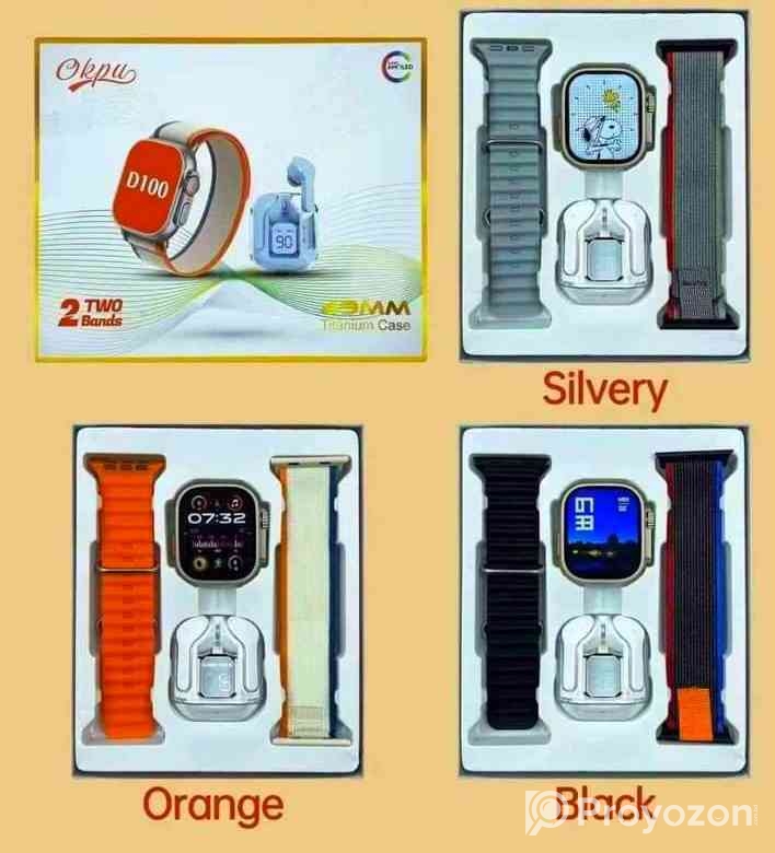 D100 Smart Watch & Ultrapods Max