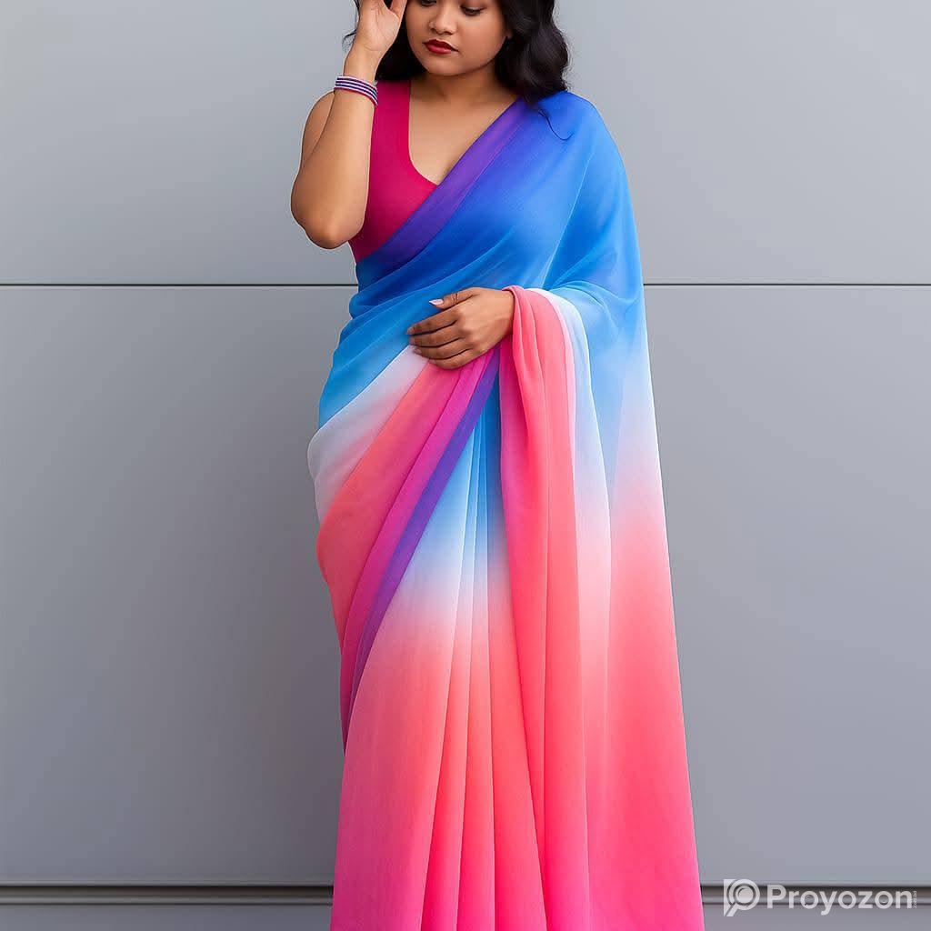 Rongdhonu Georgette sharee