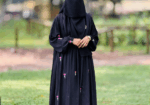 Rose Embroidery Abaya