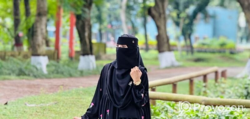 Rose Embroidery Abaya