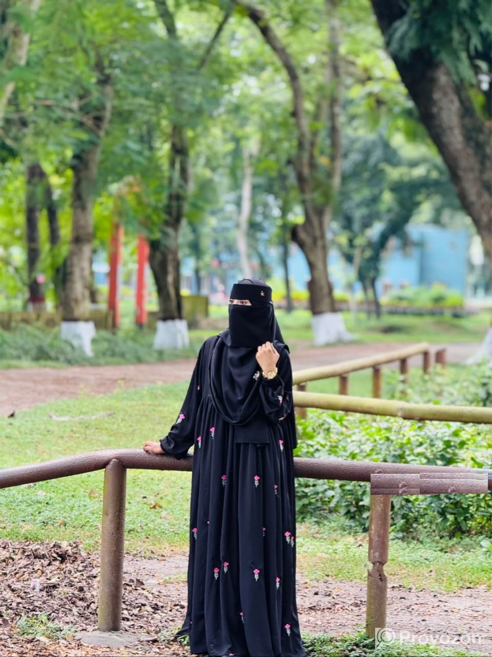 Rose Embroidery Abaya