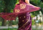 Semi Moslin Sharee with Blouse Piece