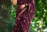 Semi Moslin Sharee with Blouse Piece
