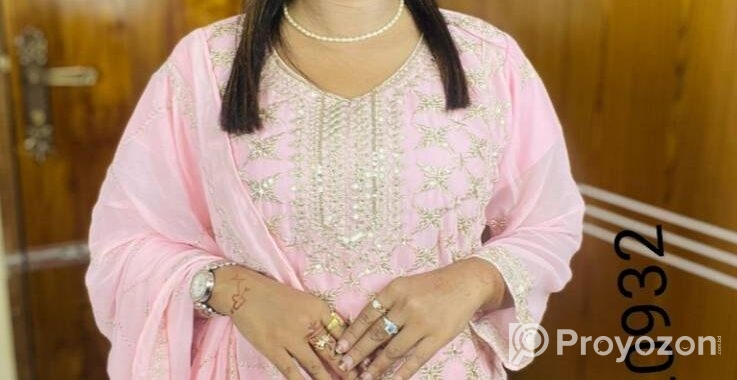 Georgette Embroidery Three Piece