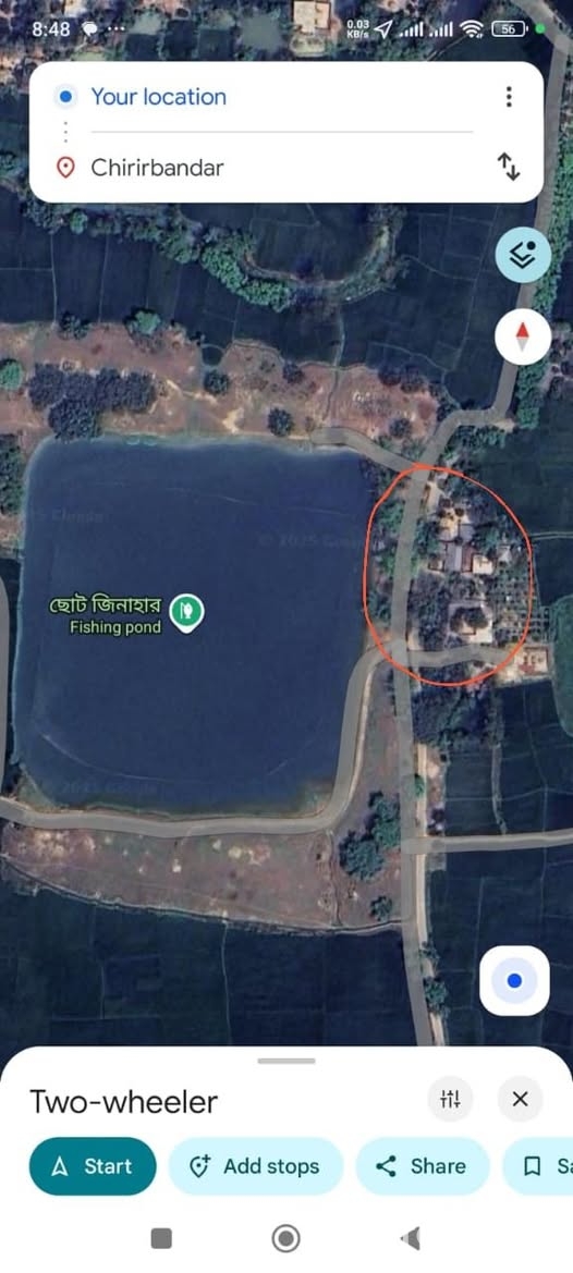 একটি জমি বিক্রয়ের জন্যে বিজ্ঞাপন দেওয়া হইলো।