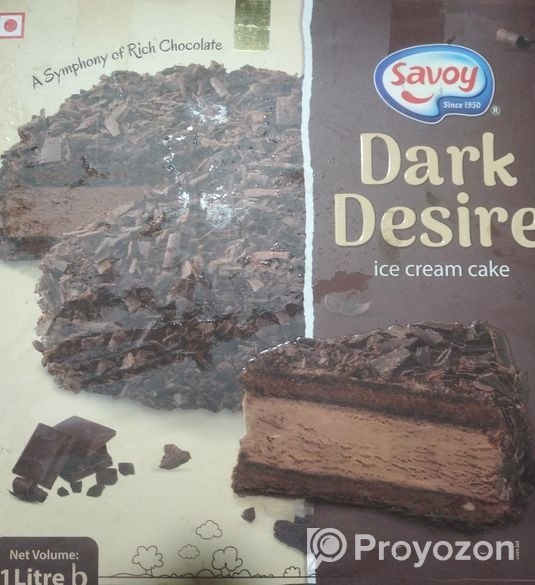 Savoy Dark Desire Ice Cream Cake