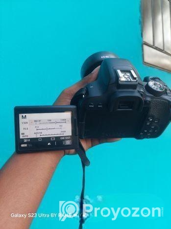 canon 800D with 50mm prime lens 1.8..