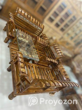 ৬ মাসের EMI করে সেগুন কাঠে লিকার সোফা