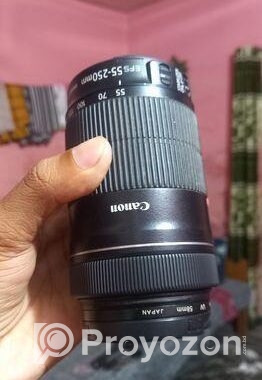 canon ৫৫ ২৫০ লেন্স। টাকার অভাবের কারণে বিক্রি হবে।
