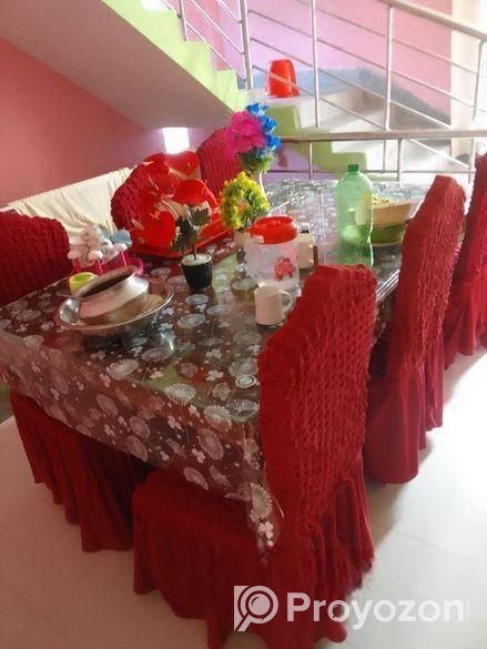 ডাইনিং টেবিল ও ছয় পিস চেয়ার