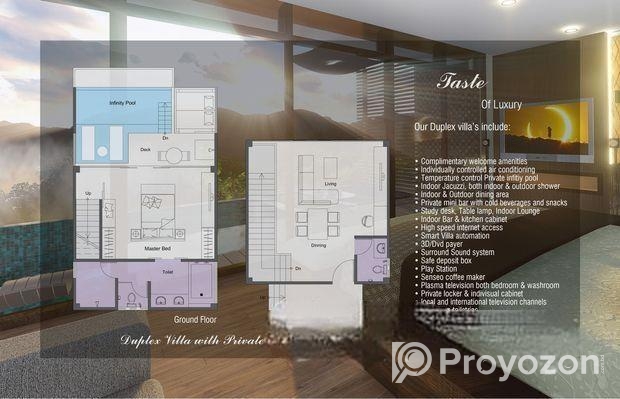 Only 5 Lac taka at Star resort Duplex villa with pool share