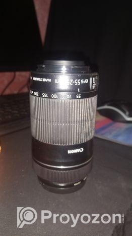 canon ৫৫ ২৫০ লেন্স। টাকার অভাবের কারণে বিক্রি হবে।