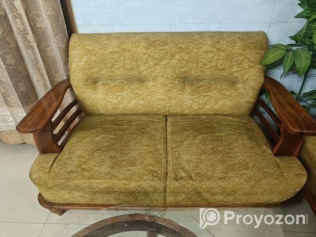 খুব ভালো মানের সেগুন কাঠের চার সিটের সোফা