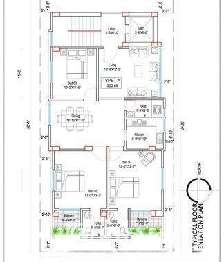 1500 Sft. South Faceing Single Unit Apartment For Sale