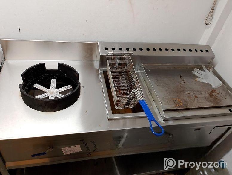 গ্যাসের চুলা ও ডিপ ফ্লায়ার হট প্লেট