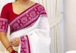 Skin Print Half Silk Sharee with Blouse Piece