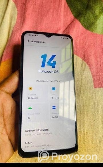 Vivo y03 4+4/64 (Used)