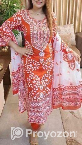 আন-স্টিচড থ্রি পিস