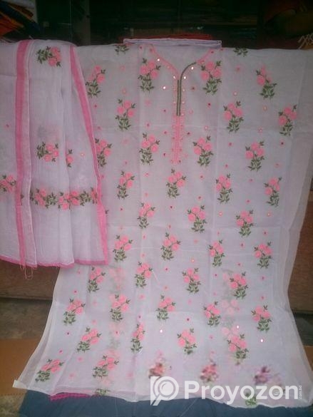 হাতের কাজের ছাপ দেওয়া জামা (নিজে কাজ করতে হবে)