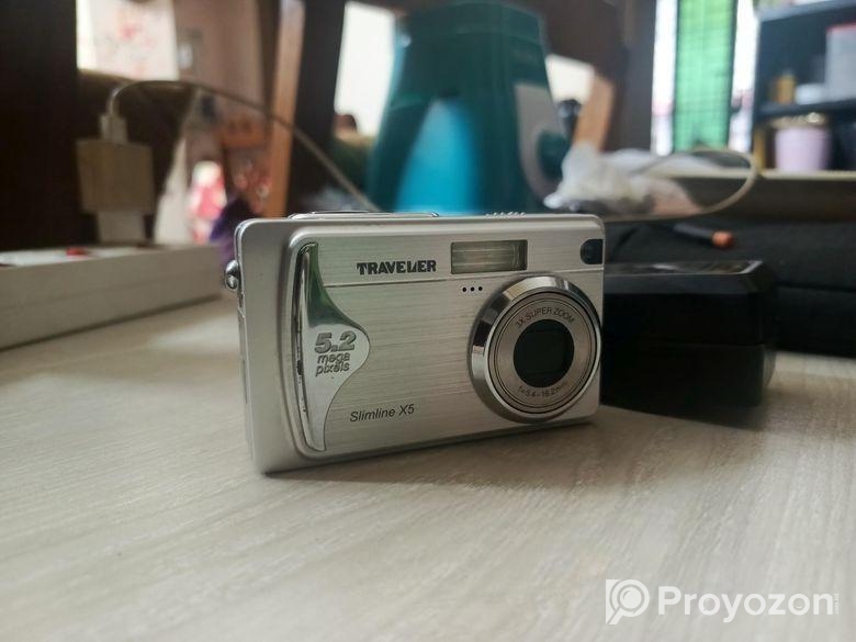 Traveler Slimline ×5 Digicam ( with Charger And Memory Card)