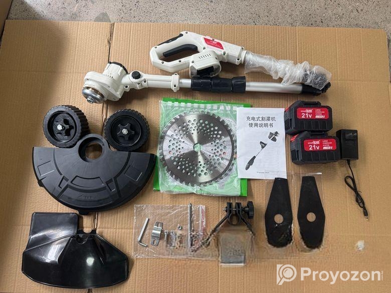 ঘাস কাটার মেশীন , দুটি Li-ion ব্যাটারী এবং চার্জার