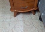Almirah, Bed and side table brownish color for sel